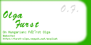 olga furst business card